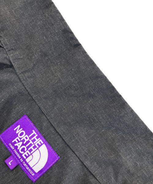 THE NORTHFACE PURPLELABEL（ザ・ノースフェイス パープルレーベル）THE NORTHFACE PURPLELABEL (ザ・ノースフェイス パープルレーベル) Polyester Linen Field H/S Zip Shirt グレー サイズ:Lの古着・服飾アイテム