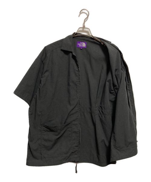 THE NORTHFACE PURPLELABEL（ザ・ノースフェイス パープルレーベル）THE NORTHFACE PURPLELABEL (ザ・ノースフェイス パープルレーベル) Polyester Linen Field H/S Zip Shirt グレー サイズ:Lの古着・服飾アイテム