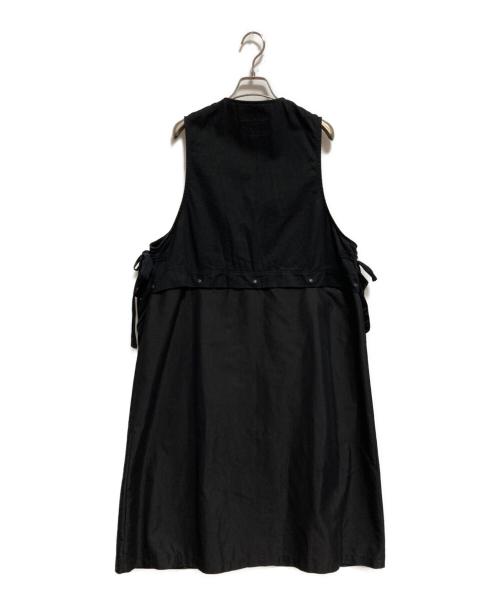 freada（フリーダ）Freada (フリーダ) WORK WEAR (ワークウェア) ミリタリーロングベスト ブラック サイズ:FREEの古着・服飾アイテム