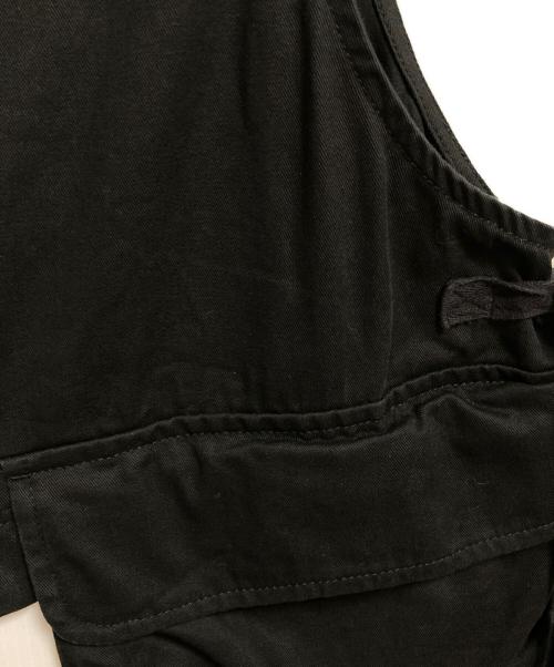 freada（フリーダ）Freada (フリーダ) WORK WEAR (ワークウェア) ミリタリーロングベスト ブラック サイズ:FREEの古着・服飾アイテム