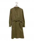 A.P.C.アーペーセー）の古着「シャツワンピース」｜カーキ