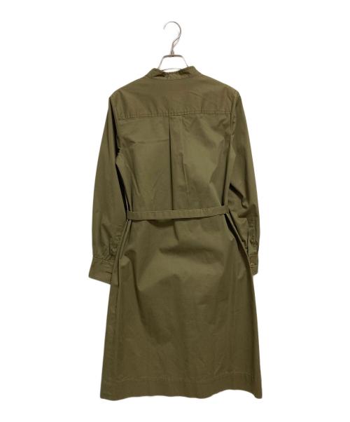 A.P.C.（アーペーセー）A.P.C. (アーペーセー) シャツワンピース カーキ サイズ:S（36）の古着・服飾アイテム