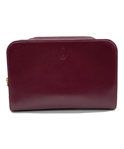 Cartier（カルティエ）Cartier (カルティエ) クラッチバッグ レッドの古着・服飾アイテム