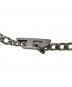 DIESEL (ディーゼル) ロゴチェーンネックレス シルバー：9000円