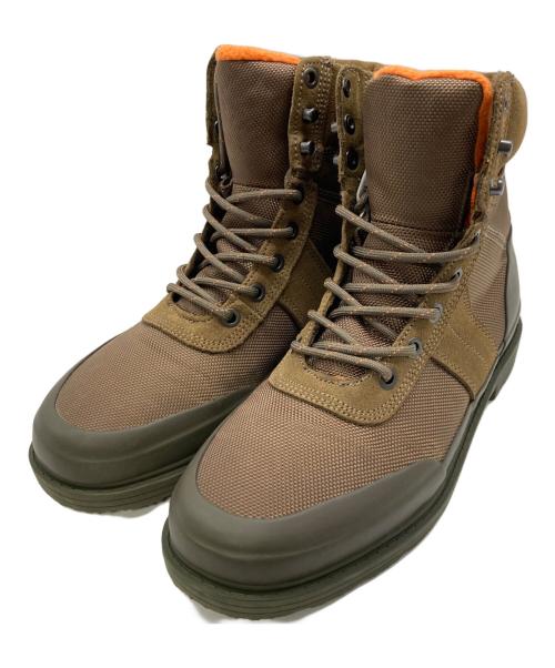 HUNTER（ハンター）HUNTER (ハンター) レースアップブーツ ブラウン×カーキ サイズ:UK5の古着・服飾アイテム
