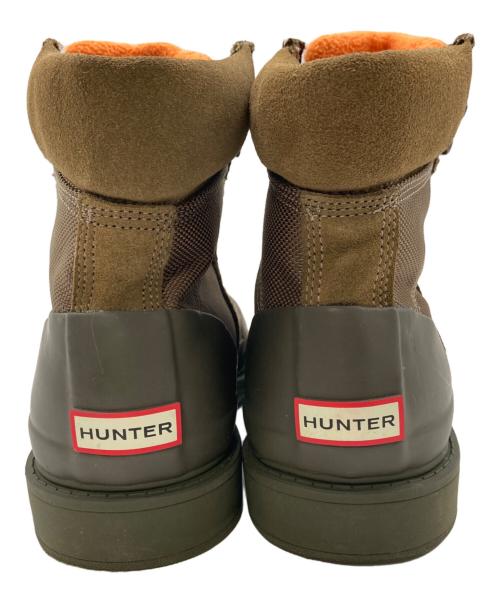 HUNTER（ハンター）HUNTER (ハンター) レースアップブーツ ブラウン×カーキ サイズ:UK5の古着・服飾アイテム