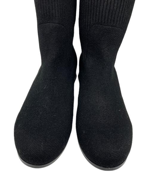 VIVAIA（ビバイア）VIVAIA (ビバイア) ニットロングブーツ ブラック サイズ:36.5の古着・服飾アイテム