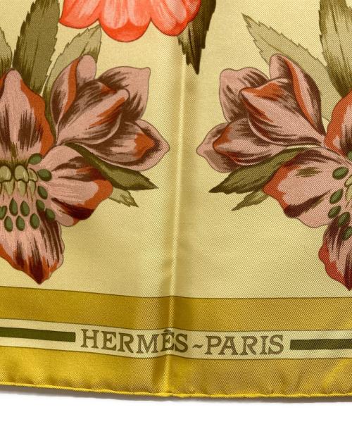 HERMES（エルメス）HERMES (エルメス) シルクスカーフ イエローの古着・服飾アイテム