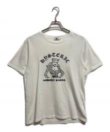 Hysteric Glamour（ヒステリックグラマー）の古着「プリントTシャツ」｜ホワイト