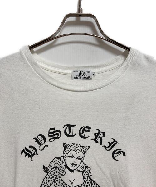 Hysteric Glamour（ヒステリックグラマー）Hysteric Glamour (ヒステリックグラマー) プリントTシャツ ホワイト サイズ:Mの古着・服飾アイテム