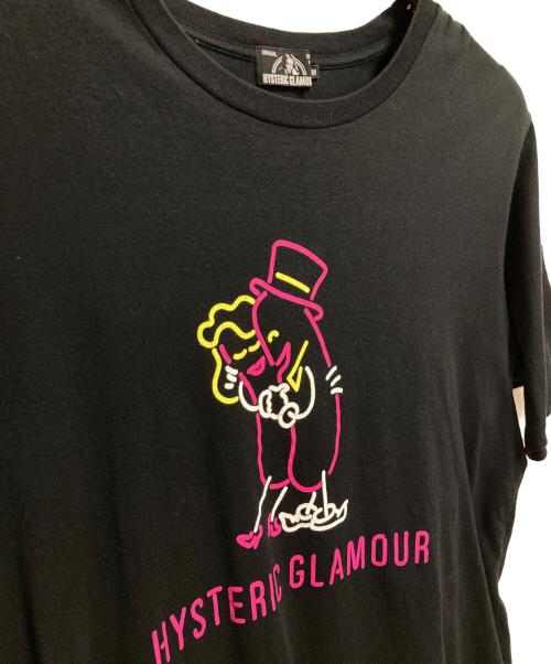 Hysteric Glamour（ヒステリックグラマー）Hysteric Glamour (ヒステリックグラマー) NIGHT GROOVE Tシャツ ブラック サイズ:Mの古着・服飾アイテム