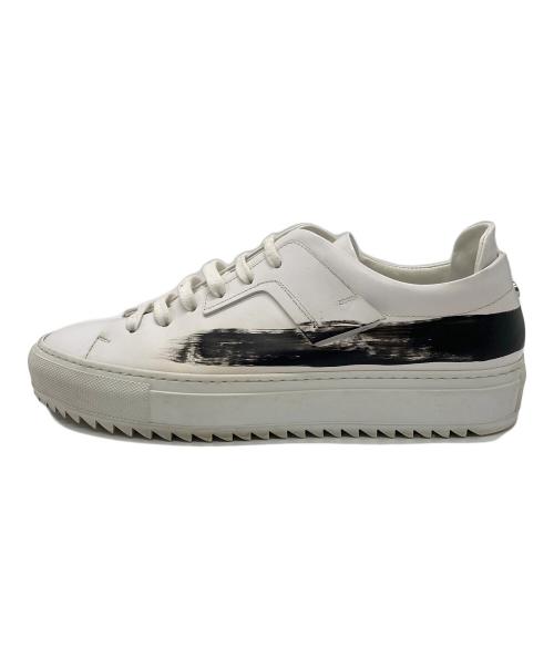 OAMC（オーエーエムシー）OAMC (オーエーエムシー) ペイントスニーカー ホワイト サイズ:9の古着・服飾アイテム