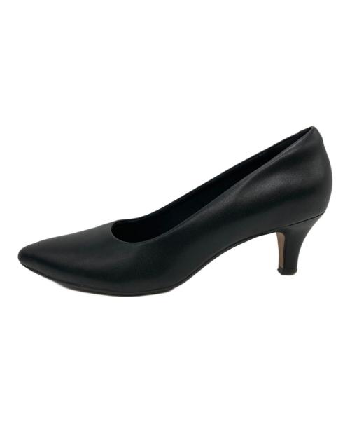CLARKS collection（クラークスコレクション）CLARKS collection (クラークスコレクション) ポインテッドトゥパンプス ブラック サイズ:UK 5 1/2の古着・服飾アイテム