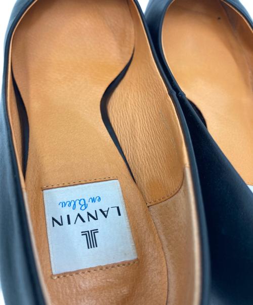 LANVIN en Bleu（ランバンオンブルー）LANVIN en Bleu (ランバンオンブルー) ヒールパンプス ブラック サイズ:24.5の古着・服飾アイテム