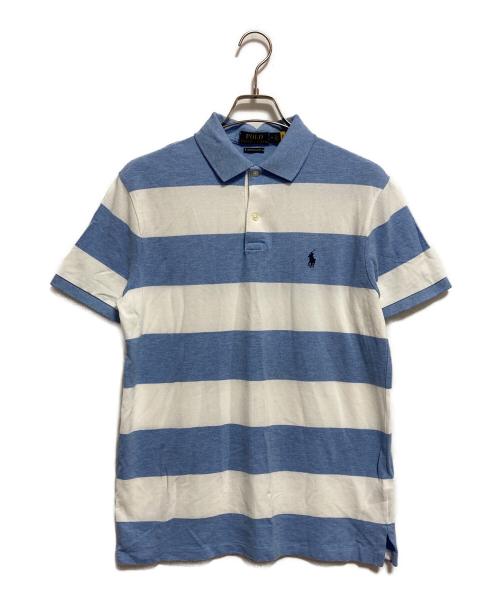 POLO RALPH LAUREN（ポロ・ラルフローレン）POLO RALPH LAUREN (ポロ・ラルフローレン) ポロシャツ ブルー×ホワイト サイズ:Mの古着・服飾アイテム