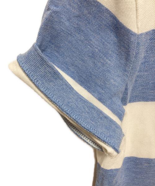 POLO RALPH LAUREN（ポロ・ラルフローレン）POLO RALPH LAUREN (ポロ・ラルフローレン) ポロシャツ ブルー×ホワイト サイズ:Mの古着・服飾アイテム