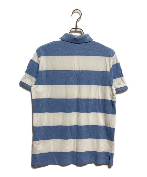 POLO RALPH LAUREN（ポロ・ラルフローレン）POLO RALPH LAUREN (ポロ・ラルフローレン) ポロシャツ ブルー×ホワイト サイズ:Mの古着・服飾アイテム