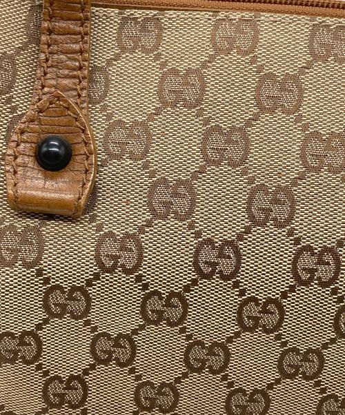 GUCCI（グッチ）GUCCI (グッチ) バンブーGGキャンバスハンドバッグ ベージュの古着・服飾アイテム
