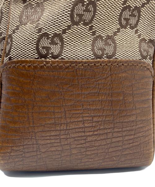 GUCCI（グッチ）GUCCI (グッチ) バンブーGGキャンバスハンドバッグ ベージュの古着・服飾アイテム