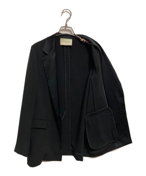 UNITED ARROWS（ユナイテッドアローズ）UNITED ARROWS (ユナイテッドアローズ) サテン切替ジャケット ブラック サイズ:M(38)の古着・服飾アイテム