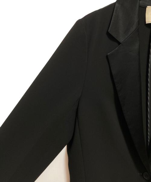 UNITED ARROWS（ユナイテッドアローズ）UNITED ARROWS (ユナイテッドアローズ) サテン切替ジャケット ブラック サイズ:M(38)の古着・服飾アイテム
