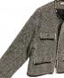 中古・古着 Loungedress (ラウンジドレス) ツイードジャケット ブラック×ホワイト サイズ:FREE：10000円