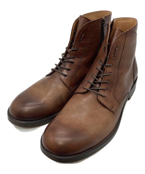 sot shoe（ソット）sot shoe (ソット) サイドジップブーツ ブラウン サイズ:42の古着・服飾アイテム