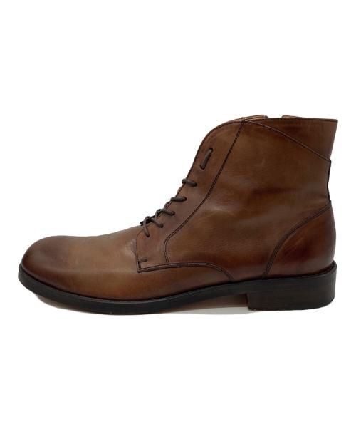sot shoe（ソット）sot shoe (ソット) サイドジップブーツ ブラウン サイズ:42の古着・服飾アイテム