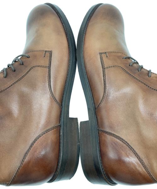 sot shoe（ソット）sot shoe (ソット) サイドジップブーツ ブラウン サイズ:42の古着・服飾アイテム