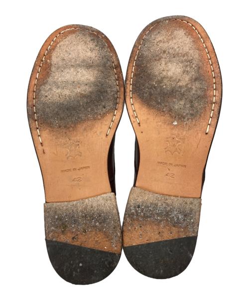 sot shoe（ソット）sot shoe (ソット) サイドジップブーツ ブラウン サイズ:42の古着・服飾アイテム