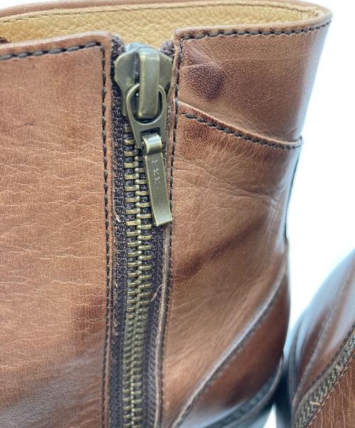 sot shoe（ソット）sot shoe (ソット) サイドジップブーツ ブラウン サイズ:42の古着・服飾アイテム