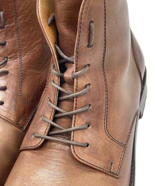 sot shoe（ソット）sot shoe (ソット) サイドジップブーツ ブラウン サイズ:42の古着・服飾アイテム