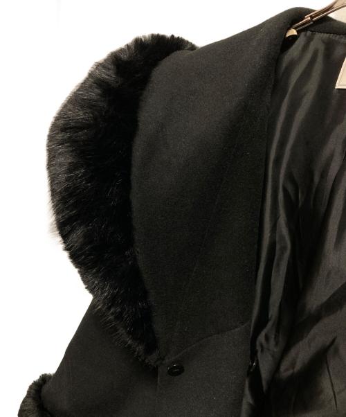 darich（ダーリッチ）darich (ダーリッチ) ウエストベルトプリンセスラインコート ブラック サイズ:FREEの古着・服飾アイテム