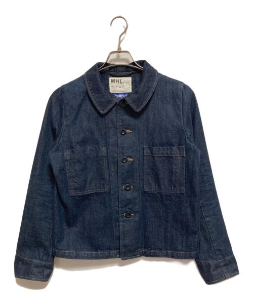 MHL（エムエイチエル）MHL (エムエイチエル) CANTONOVERALLS (キャントンオーバーオールズ) デニムカバーオール インディゴ サイズ:Sの古着・服飾アイテム