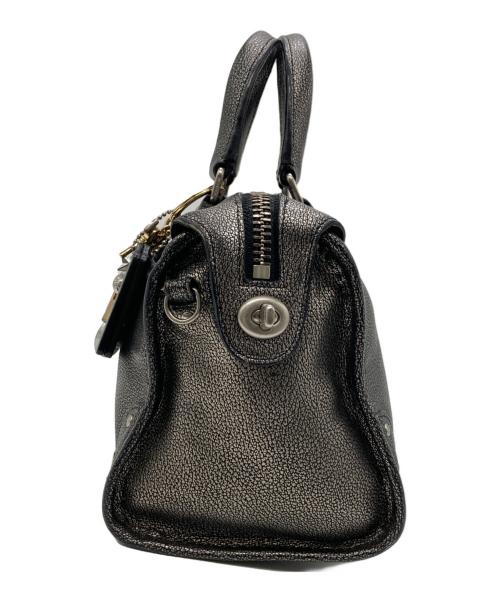 COACH（コーチ）COACH (コーチ) ライダー24 サッチェル 2WAYバッグ シルバーの古着・服飾アイテム