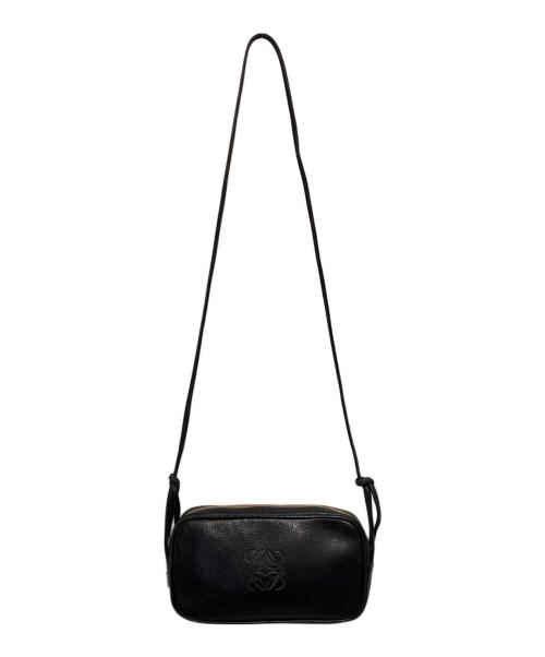 LOEWE（ロエベ）LOEWE (ロエベ) アナグラムミニショルダーバッグ ブラックの古着・服飾アイテム