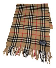 Burberry's（バーバリーズ）の古着「ノヴァチェックマフラー」｜ベージュ×ブラック