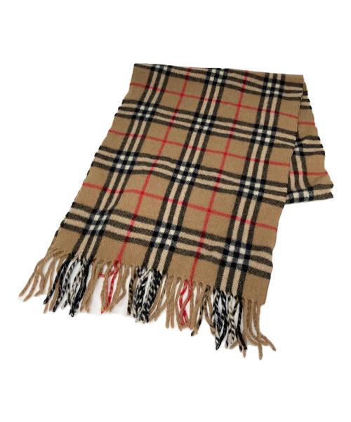 Burberry's（バーバリーズ）Burberry's (バーバリーズ) ノヴァチェックマフラー ベージュ×ブラックの古着・服飾アイテム