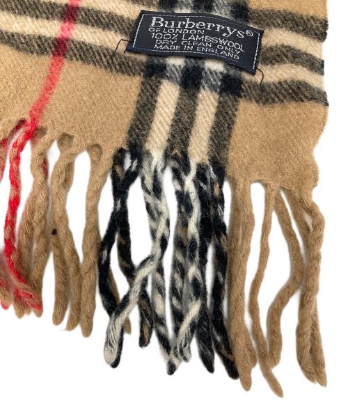 Burberry's（バーバリーズ）Burberry's (バーバリーズ) ノヴァチェックマフラー ベージュ×ブラックの古着・服飾アイテム