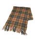 Burberry's (バーバリーズ) ノヴァチェックマフラー ベージュ×ブラック：5000円