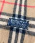 中古・古着 Burberry's (バーバリーズ) ノヴァチェックマフラー ベージュ×ブラック：5000円