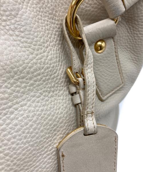 PRADA（プラダ）PRADA (プラダ) ヴィッテロダイノレザートートバッグ アイボリーの古着・服飾アイテム