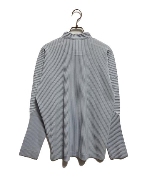 HOMME PLISSE ISSEY MIYAKE（オム プリッセ イッセイ ミヤケ）HOMME PLISSE ISSEY MIYAKE (オム プリッセ イッセイ ミヤケ) プリーツシャツ ブルー サイズ:2の古着・服飾アイテム