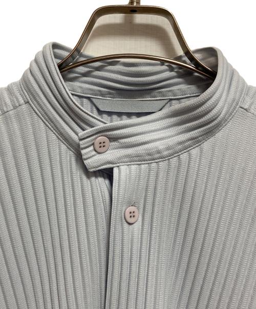 HOMME PLISSE ISSEY MIYAKE（オム プリッセ イッセイ ミヤケ）HOMME PLISSE ISSEY MIYAKE (オム プリッセ イッセイ ミヤケ) プリーツシャツ ブルー サイズ:2の古着・服飾アイテム