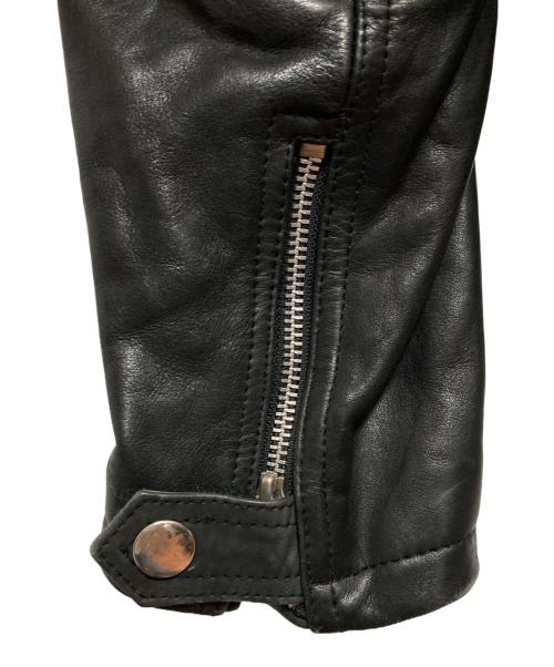 MOTOR ASHVILLE CYCLES（モーター アッシュビル サイクル）MOTOR ASHVILLE CYCLES (モーター アッシュビル サイクル) レザーライダースジャケット ブラック サイズ:Mの古着・服飾アイテム