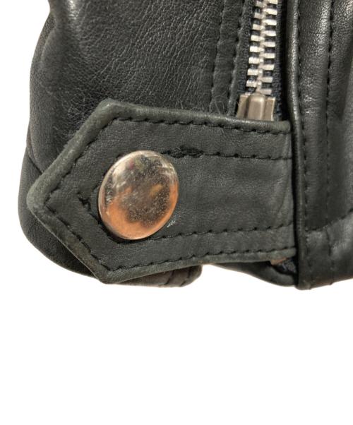 MOTOR ASHVILLE CYCLES（モーター アッシュビル サイクル）MOTOR ASHVILLE CYCLES (モーター アッシュビル サイクル) レザーライダースジャケット ブラック サイズ:Mの古着・服飾アイテム