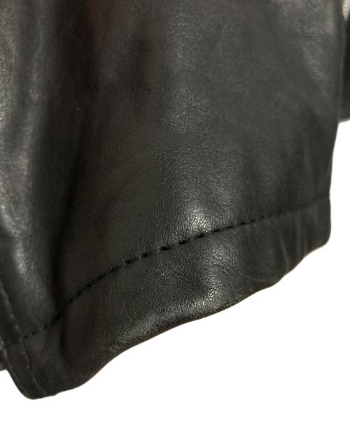 MOTOR ASHVILLE CYCLES（モーター アッシュビル サイクル）MOTOR ASHVILLE CYCLES (モーター アッシュビル サイクル) レザーライダースジャケット ブラック サイズ:Mの古着・服飾アイテム