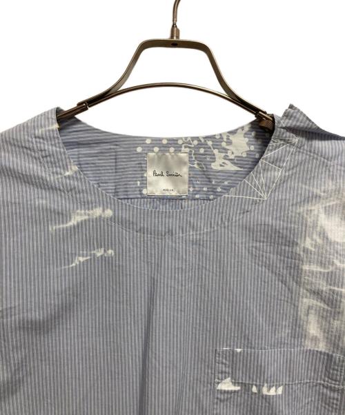 PAUL SMITH（ポールスミス）PAUL SMITH (ポールスミス) グラフィックプリントシャツ ブルー サイズ:Mの古着・服飾アイテム