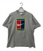 NIKEナイキ）の古着「90’ｓテニスコートプリントTシャツ」｜グレー