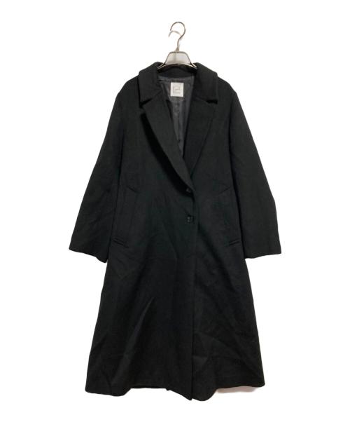 crewre（クルーレ）crewre (クルーレ) アジャスタブルウールロングコート ブラック サイズ:1の古着・服飾アイテム